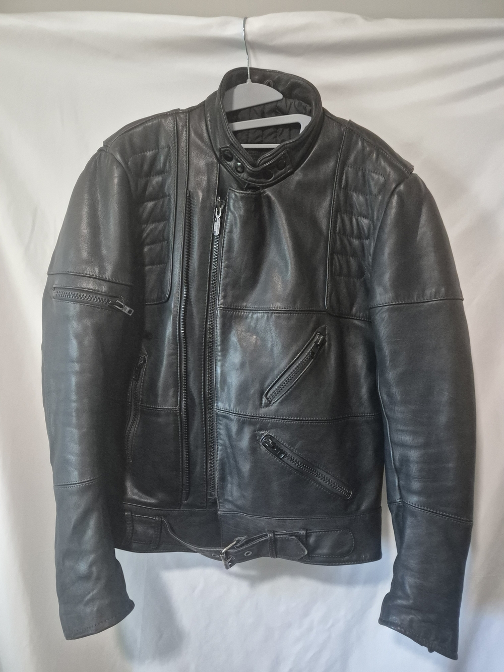 Hein Gericke Harley Davidson Leather American Cowhide Motorcycle Jacket mens 44